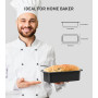 Ankway Moule en silicone pour pain rectangulaire avec grattoir à pâte, lot de 2 moules antiadhésifs en silicone pour gâteaux et