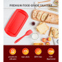 Ankway Lot de 2 moules à pain rectangulaires en silicone avec spatule à pâte - Moule à pain anti-adhésif - Pour gâteaux et pains