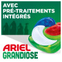 Ariel Grandiose PODS Original, 46 Lavages, 2X Action Détachante et Anti-Odeur, Dissolution Rapide Même à Froid, Économisez 60% d