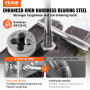 VEVOR Coffret Tarauds et Filières 110 Pièces M2-M18 Kit de Taraudage et Filetage Métrique en Acier avec Mallette de Transport Ou