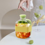 Ice Cube Bottle, bouteille de glaçons, bac à glaçons, bouteille à glaçons avec couvercle et récipient, bac à glaçons, bouteille
