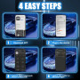 smtfcty OBD2 Appareil de diagnostic Bluetooth Lecteur de code pour iPhone iOS Android Windows iPad Appareil de diagnostic automo