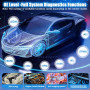 smtfcty OBD2 Appareil de diagnostic Bluetooth Lecteur de code pour iPhone iOS Android Windows iPad Appareil de diagnostic automo