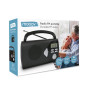 MOOOV 477205 Radio Portable à Pile FM/AM, Tuner Affichage Digital, Poste avec Poignée de Transport Rabattable, Facile d'Utilisat