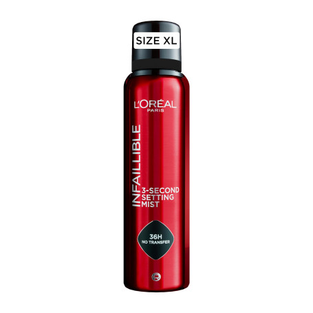 L'Oréal Paris - Spray Fixateur de Maquillage - Waterproof - Sans Transfert - Formule Légère - Non Collant - Résistant à l'Eau et