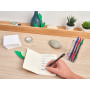 PILOT - Lot de 4 G2 Stylos roller à encre gel rétractables et rechargeables - Stylos en plastique recyclé - Bleu - Pointe moyenn