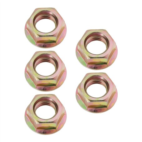 SG Store Lot de 5 écrous hexagonaux à bride filetée fine M12 x 1