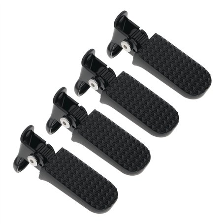 SG Store Lot de 2 Paires de Repose-Pieds de Vélo Longueur 112 Mm Pédales 78 X 37 Mm Alliage d'aluminium Antidérapants Pliables p