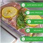 KitchenBoss Sacs Sous Vide Alimentaire:Film Sous Vide Alimentaire 9 Rouleaux, Rouleau Sous Vide Alimentaire 15/20/28x300 cm Conv