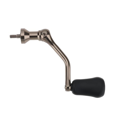 Briny River 1 Poignée de Moulinet à Bascule Simple en Acier Inoxydable à Visser pour Leurres Moulinet de Pêche Bricolage Modific