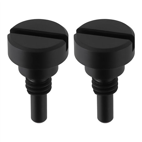 Briny River Vis de Pivot D'épaulement pour Plateau de Déchargement de Wagon à Minerai Fendu Noir Compatible avec Lionel 3459-20