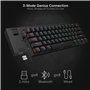 61 Touches TKL conçu 5.0 Bluetooth Gaming Keyboard (Noir-Inte
