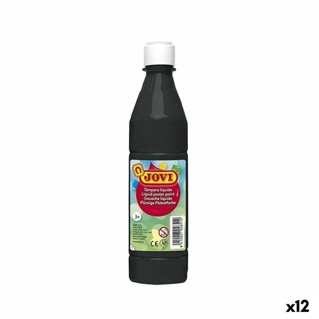 Gouache Jovi Noir 500 ml (12 Unités)