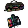 Pochette à crayons triple Alpino Mini Black Multicouleur (12 Unités)