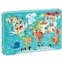 Puzzle Apli 48 x 32 cm Mappemonde 24 Pièces (8 Unités)