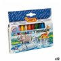Crayons gras de couleur Jovi JOVICOLOR TRIWAX Multicouleur (12 Unités)