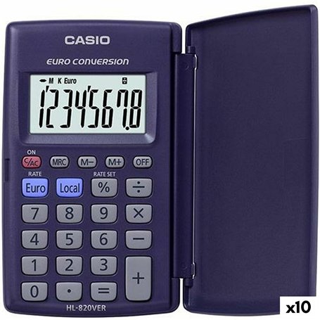 Calculatrice Casio HL-820VER Violet (10 Unités)