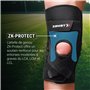Zamst ZK-Protect Genouillère de Sport - Genouillère de Compression pour Hommes et Femmes avec Renforts en Résine Flexibles; Prot