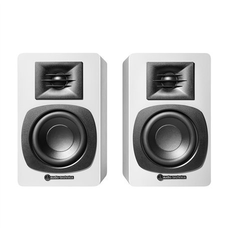 Audio-Technica AT-SP3XWH Enceintes de bibliothèque amplifiées