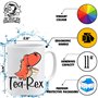 Acen Merchandise JungleMug Mug Dinosaure Drôle | Tea Rex Humour T-Rex | Tasse Cadeau Geek Originale | Idée Cadeau Anniversaire H