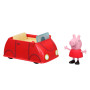 Peppa Pig - Peppa Adventures Petite Voiture Rouge avec Figurine de Cochon