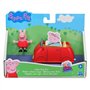 Peppa Pig - Peppa Adventures Petite Voiture Rouge avec Figurine de Cochon
