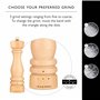 Cole & Mason London Coffret cadeau moulin à sel et poivre – Shakers à épices rechargeables avec un design en bois de qualité sup