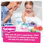 Tomy Toomies Pool Party de Peppa - 5 bouées à Anneau Flottant avec 5 Figurines Peppa Pig et Ses Amis - Jouets sensoriels pour bé