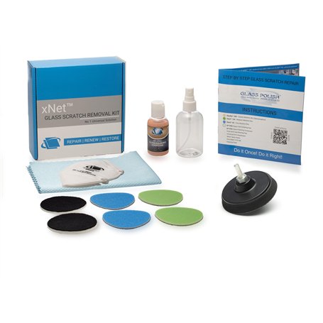 Kit de réparation de rayures Glass polish - Pour bricolage et système Gp-wiz - Élimine les rayures