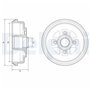 Delphi Technologies BF607 Tambour De Frein - 1 unité