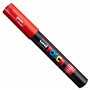 Posca - Marqueur permanent à base d'eau - Utilisation multi-surfaces - PC-1M - Lot de 3 stylos dans un étui - Rouge, jaune, bleu