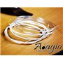 Adagio Pro Lot de 2 cordes en nylon pour guitare acoustique classique Tension moyenne