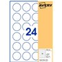 AVERY - 240 étiquettes blanches 40mm Rondes