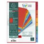 Exacompta - Réf. 3110Z - Intercalaires en véritable carte lustrée souple 225g/m2 FSC® avec 5 onglets imprimés numériques de 1 à