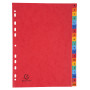 Exacompta - Réf. 4803Z - Intercalaires en véritable carte lustrée souple 225g/m2 FSC® avec 20 onglets imprimés alphabétiques de