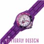 Tikkers - TK0041 - Montre Fille - Quartz Analogique - Bracelet Caoutchouc Violet