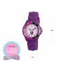 Tikkers - TK0041 - Montre Fille - Quartz Analogique - Bracelet Caoutchouc Violet
