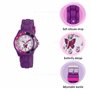 Tikkers - TK0041 - Montre Fille - Quartz Analogique - Bracelet Caoutchouc Violet