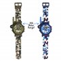 Tikkers TKWALKIE-0001 Montre Talkie-walkie numérique pour Enfants Motif Camouflage, Bleu/Vert, Moderne