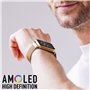 Reflex Active Amoled Series 30 Montre intelligente avec bracelet en maille en acier inoxydable 4,5 cm