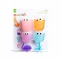 Munchkin Jouet de Bain Falls avec Ventouses | Jeu de Chute Multicolore | Comprend 3 Jouets Interactifs & 1 Tasse Verseuse | Amus