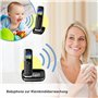 Panasonic téléphone sans fil KX-TGJ322GB Duo avec répondeur (version allemande!) - noir - incl. 1 zusätzliches extra combiné sup