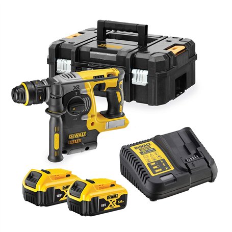 DeWalt DCH274P2T-QW Perceuse visseuse à Percussion 18V/54 6Ah Li-Ion 95Nm - DCD996T2 Multicolore
