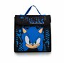 Sonic The Hedgehog Sac à dos 4 pièces avec sac à déjeuner, trousse à crayons et bouteille d'eau | Sac à dos garçon avec bretelle