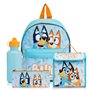 Bluey Ensemble sac à dos 4 pièces avec sac à déjeuner