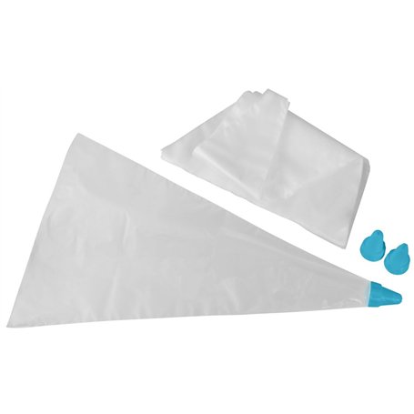 Tasty Lot de 20 poches à douille jetables avec 3 douilles lavables au lave-vaisselle – Idéal pour décorer de manière créative de