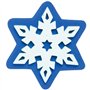 Baker Ross AX405 Tampons En Mousse De Flocons De Neige- Lot De 10, Jeu D'Estampes Pour Enfants, Idéal Pour Les Projets D'Art Et