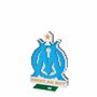 FOCO Produit sous licence officielle Olympique de Marseille BRXLZ Briques 3D Logo Club de football Kit de construction