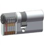 Cylindre Série 1000+ débrayable 40x40 mm nickelé - YALE - 6 goupilles - anti-perçage et anti-crochetage