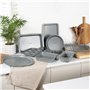 Salter BW02778G Marblestone 6 Tasse Moules à Muffins Et Blinis - Antiadhésif Plaque De Cuisson, Acier Au Carbone Moule à Pâtisse